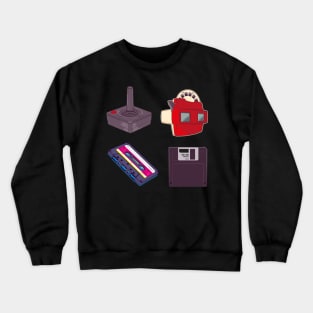 80's retro objects essential sticker pack Crewneck Sweatshirt